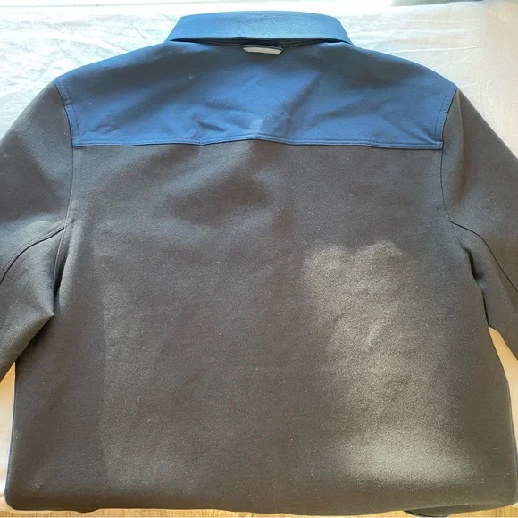 Lululemon Athletica Men’s Small 2-tone Black x Navy Shirt Jacket - Picture 9 of 9